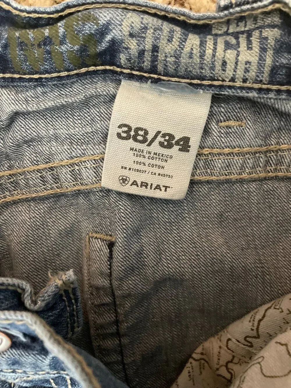 True Religion Billy Relaxed Bootcut Stretch Logo Denim Blue Jeans Men's Sz 38